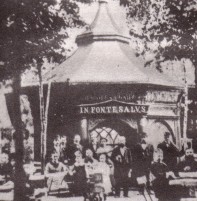 Brunnenhuschen als Restaurant um 1890