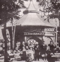 Brunnenhäuschen als Restaurant um 1890